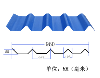 藍(lán)色彩釉瓦